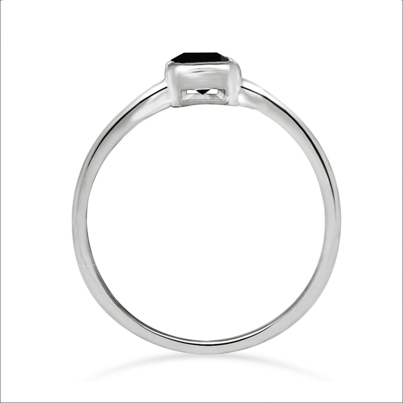6*4 MM Octo - Black Spinel Ring - CB-R814BS Catalogue