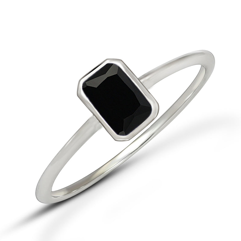 6*4 MM Octo - Black Spinel Ring - CB-R814BS Catalogue