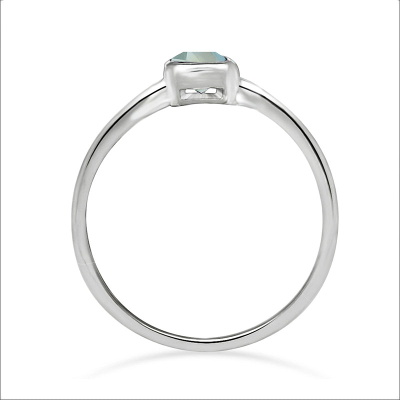6*4 MM Octo - Blue Topaz Ring - CB-R814BT Catalogue