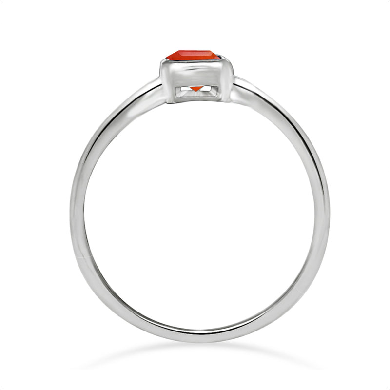 6*4 MM Octo - Carnelian Faceted Ring - CB-R814CRF Catalogue