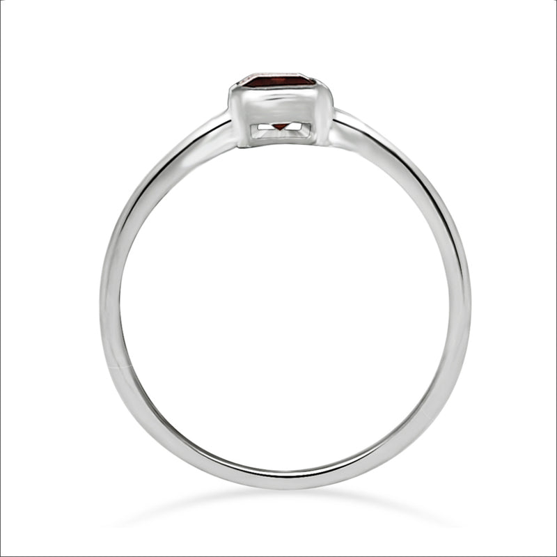 6*4 MM Octo - Garnet Faceted Ring - CB-R814G Catalogue