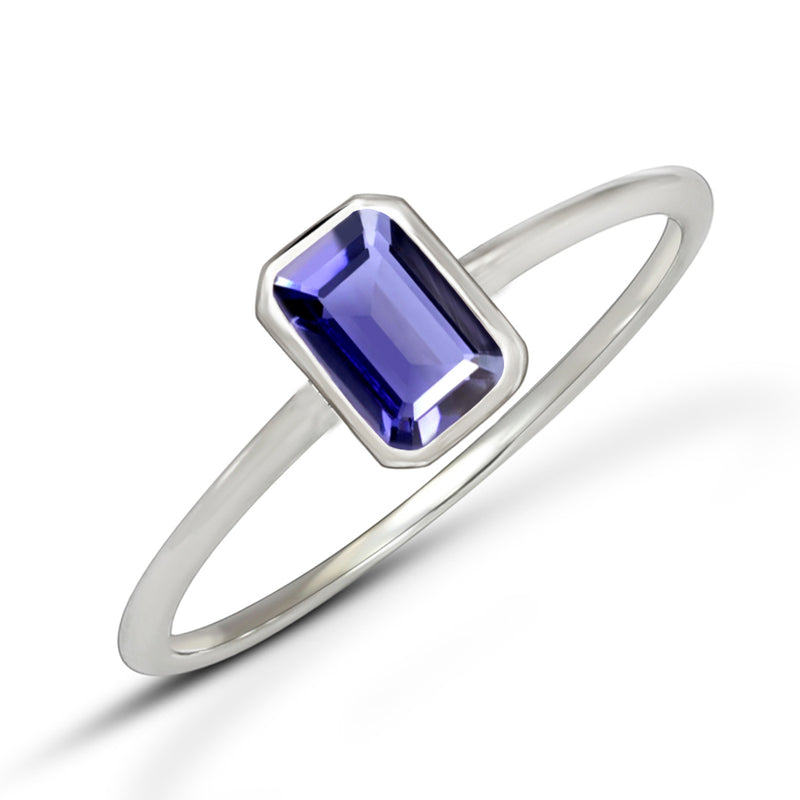 6*4 MM Octo - Iolite Ring - CB-R814I Catalogue