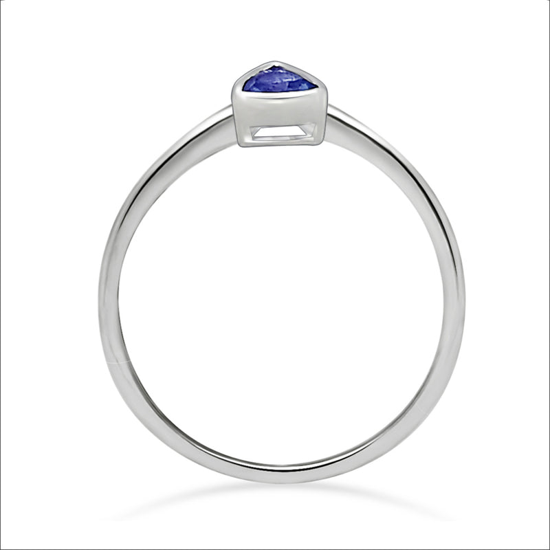 4*4 MM Trillion - Iolite Ring - CB-R815I Catalogue