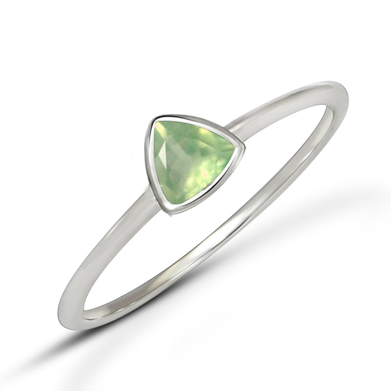 4*4 MM Trillion - Mint Green Kyanite Ring - CB-R815GK Catalogue