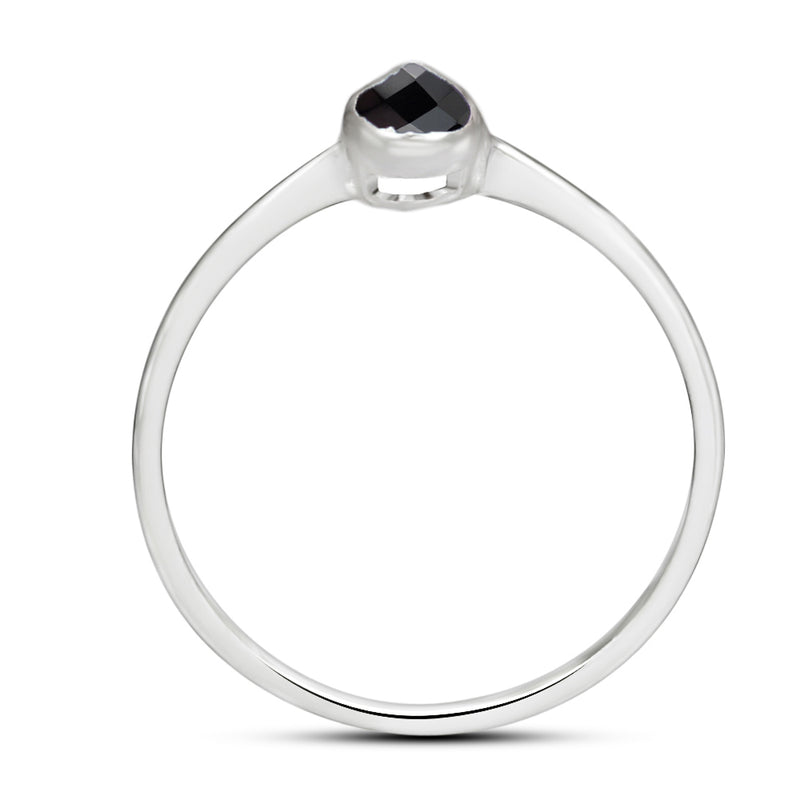 6*4 MM Pear - Black Spinel Ring - CB-R819BS Catalogue