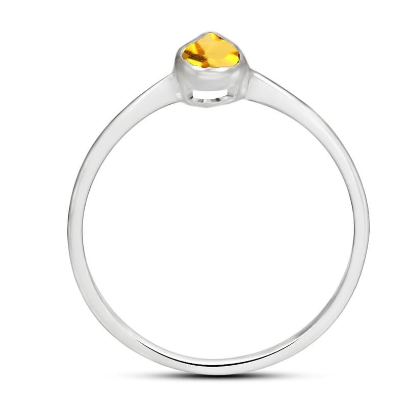 6*4 MM Pear - Citrine Ring - CB-R819C Catalogue
