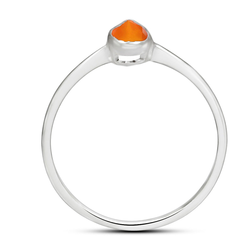 6*4 MM Pear - Carnelian Faceted Ring - CB-R819CRF Catalogue