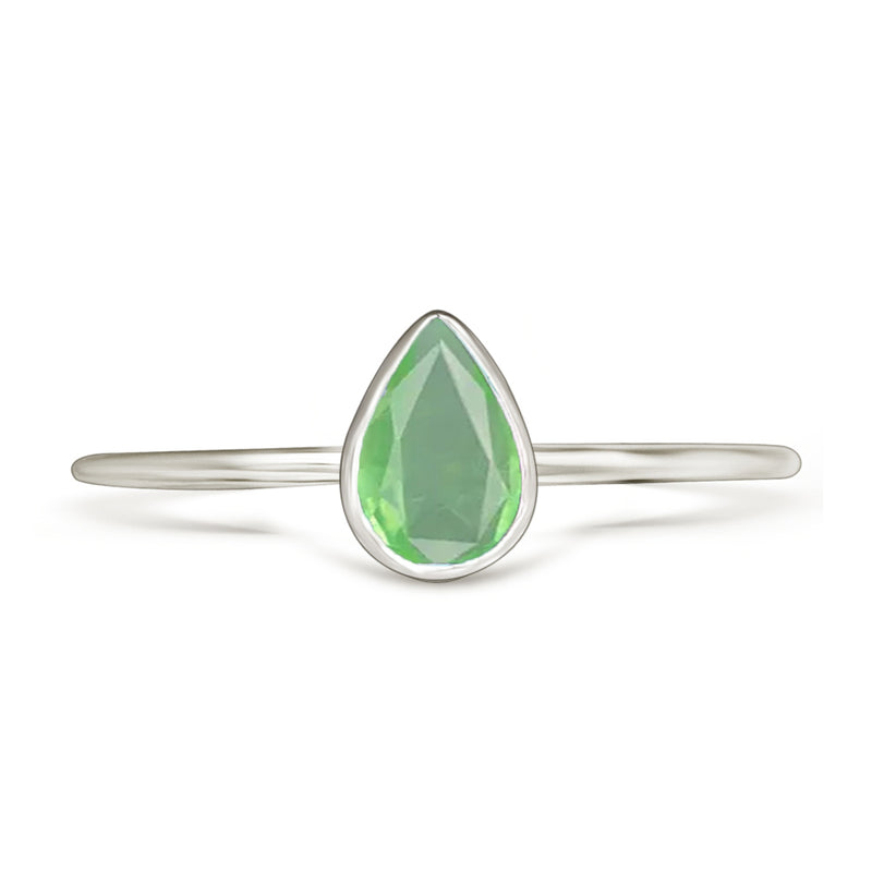 6*4 MM Pear - Mint Green Kyanite Ring - CB-R819GK Catalogue