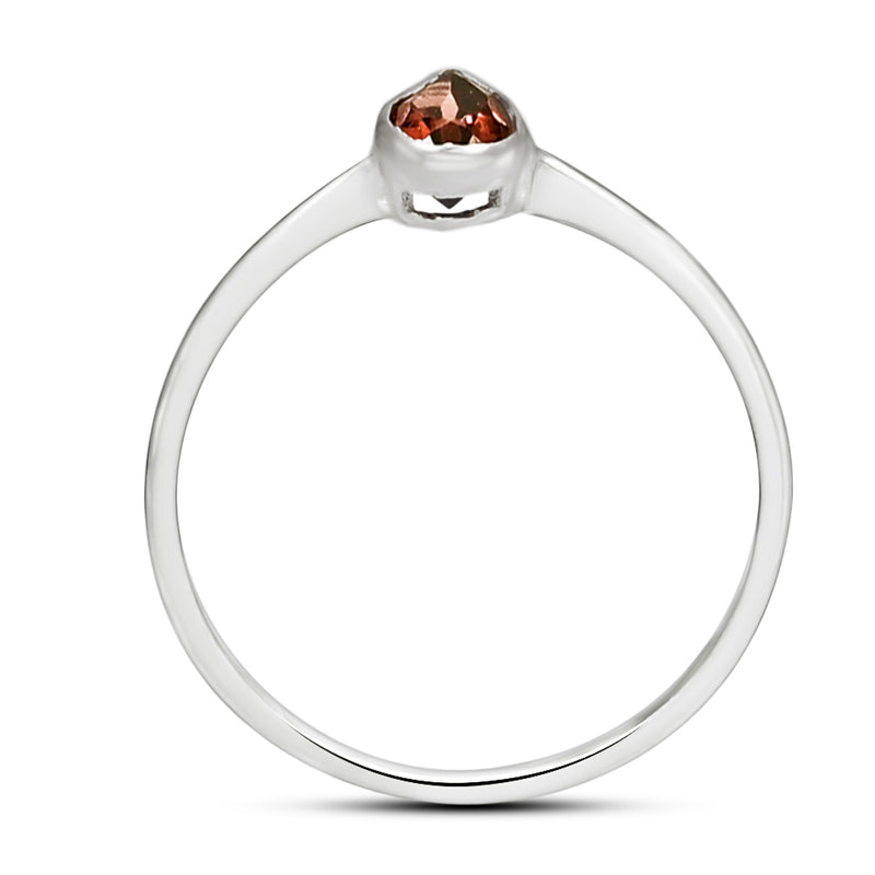 6*4 MM Pear - Garnet Faceted Ring - CB-R819G Catalogue