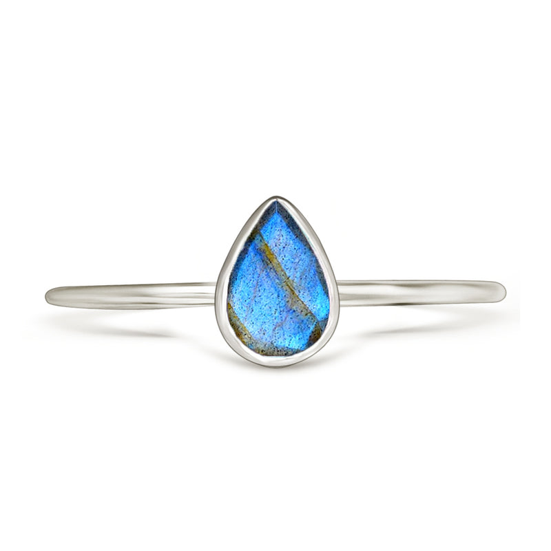 6*4 MM Pear - Labradorite Faceted Ring - CB-R819LBF Catalogue