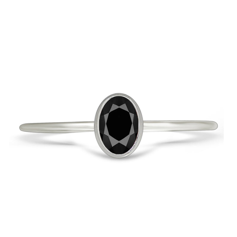6*4 MM Oval - Black Spinel Ring - CB-R820BS Catalogue