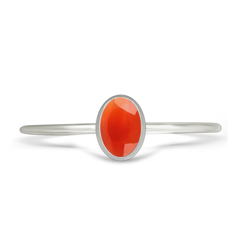 6*4 MM Oval - Carnelian Faceted Ring - CB-R820CRF Catalogue