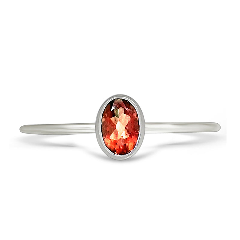 6*4 MM Oval - Garnet Faceted Ring - CB-R820G Catalogue