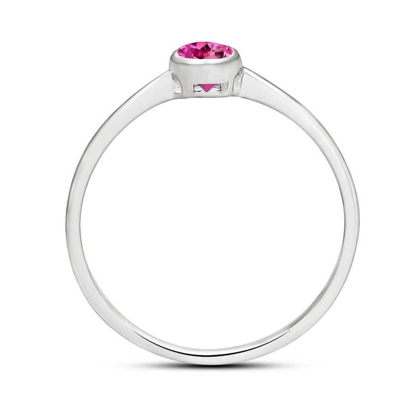 6*4 MM Oval - Pink Tourmaline Faceted Ring - CB-R820PT Catalogue