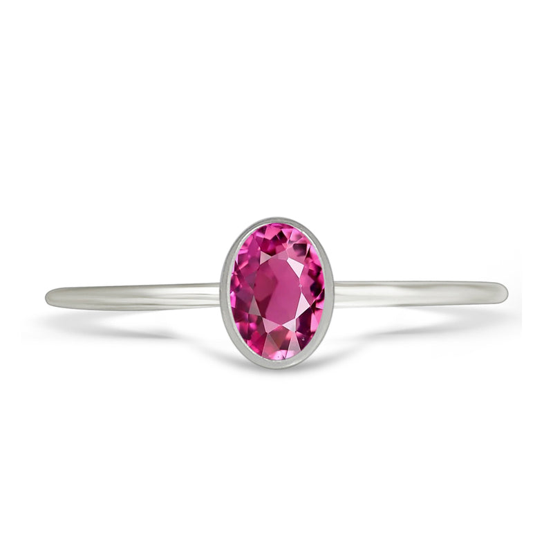 6*4 MM Oval - Pink Tourmaline Faceted Ring - CB-R820PT Catalogue