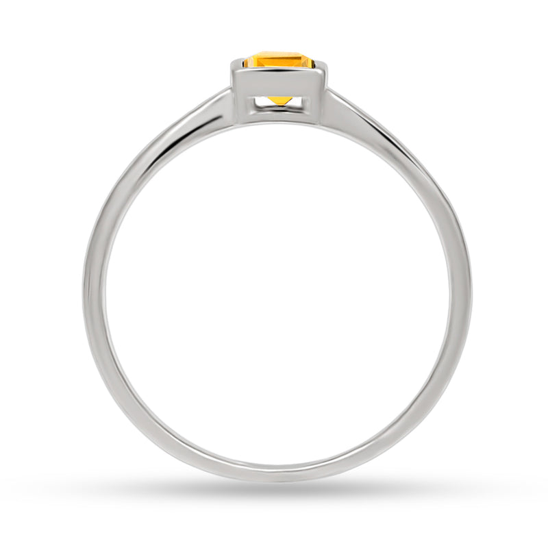 4*4 MM Square - Citrine Ring - CB-R824C Catalogue