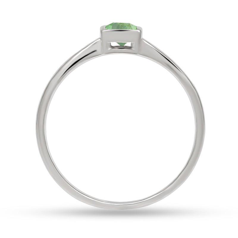 4*4 MM Square - Mint Green Kyanite Ring - CB-R824GK Catalogue