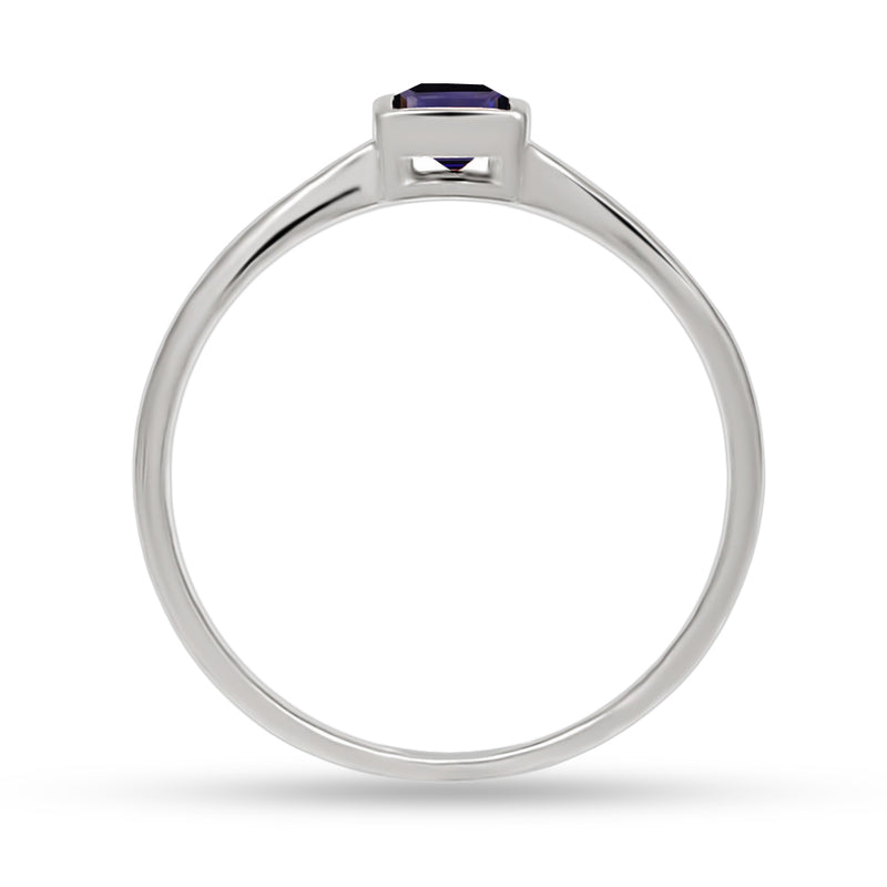 4*4 MM Square - Iolite Ring - CB-R824I Catalogue
