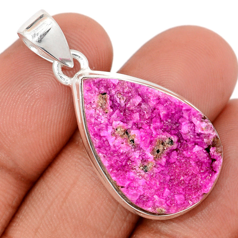1.5" Cobalt Druzy Pendants - CBDP476