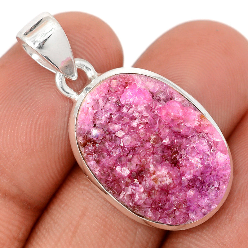 1.3" Cobalt Druzy Pendants - CBDP478