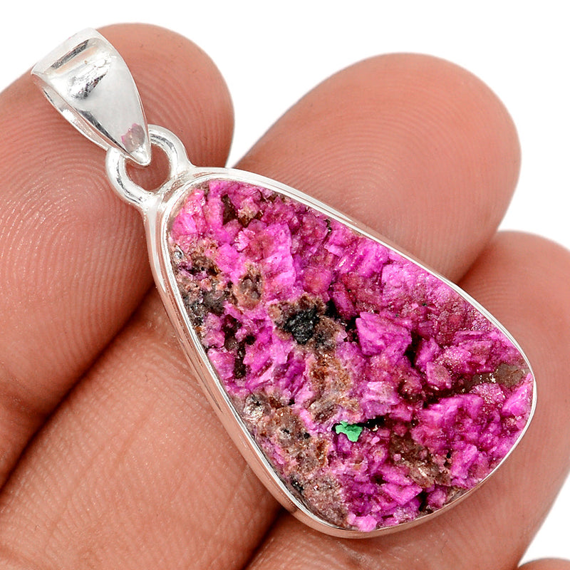 1.6" Cobalt Druzy Pendants - CBDP481