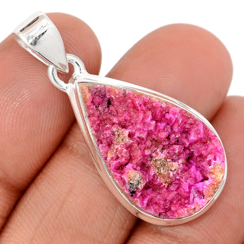 1.5" Cobalt Druzy Pendants - CBDP484