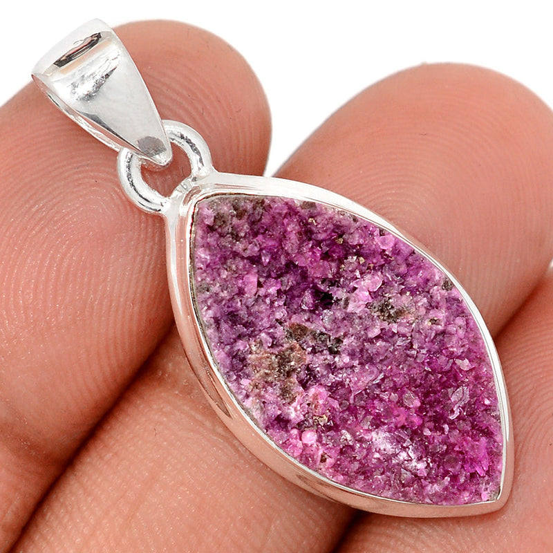 1.5" Cobalt Druzy Pendants - CBDP486