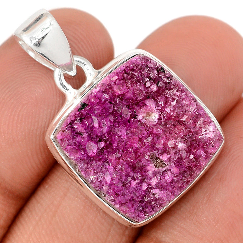 1.2" Cobalt Druzy Pendants - CBDP491