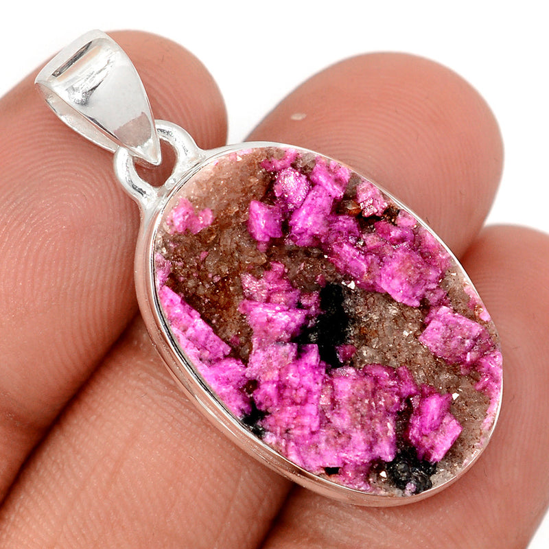 1.5" Cobalt Druzy Pendants - CBDP501