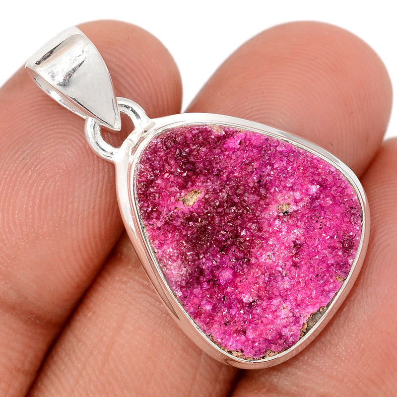 1.3" Cobalt Druzy Pendants - CBDP503
