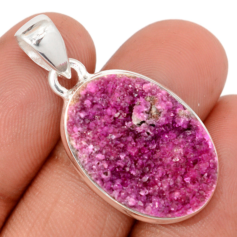 1.3" Cobalt Druzy Pendants - CBDP511