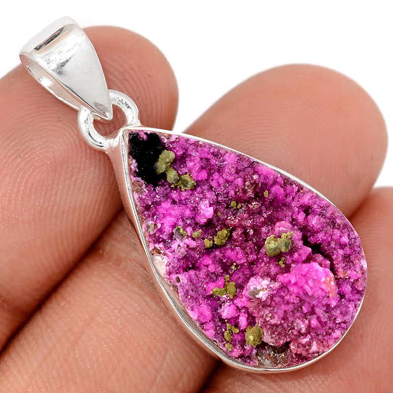 1.5" Cobalt Druzy Pendants - CBDP514