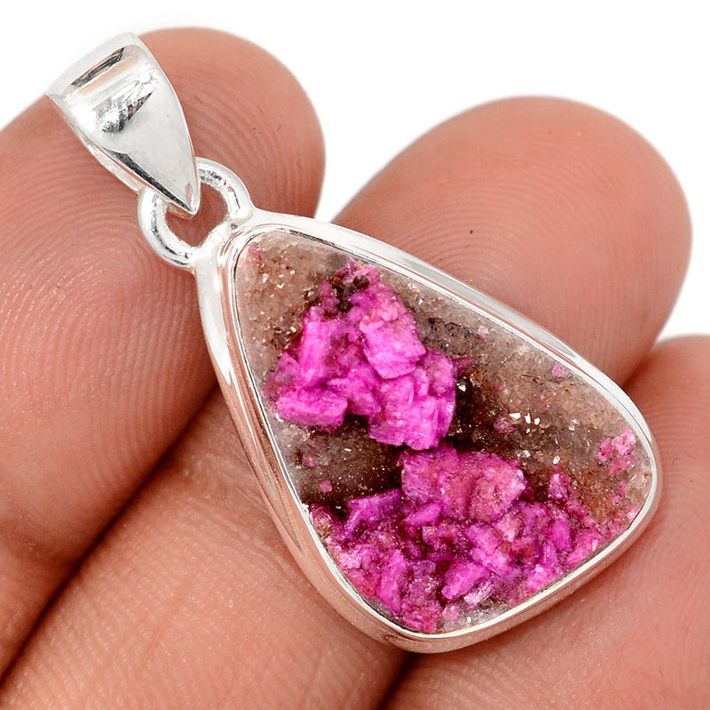 1.3" Cobalt Druzy Pendants - CBDP518