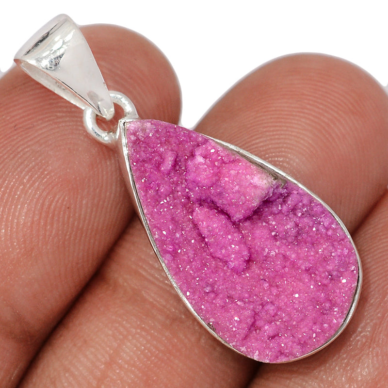 1.3" Cobalt Druzy Pendants - CBDP522