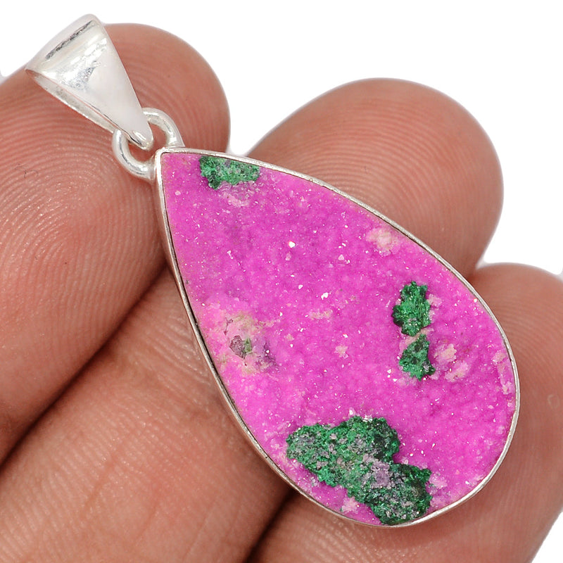 1.6" Cobalt Druzy Pendants - CBDP525