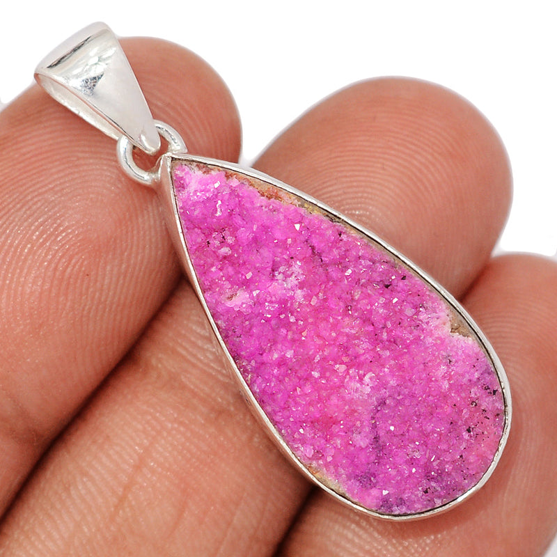1.6" Cobalt Druzy Pendants - CBDP527