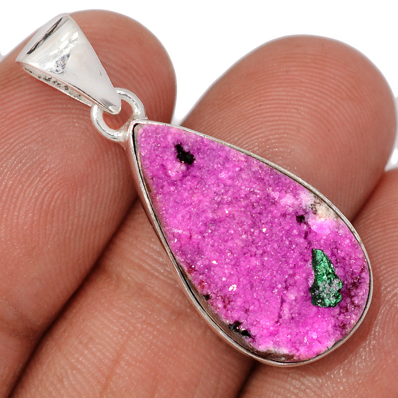 1.3" Cobalt Druzy Pendants - CBDP530