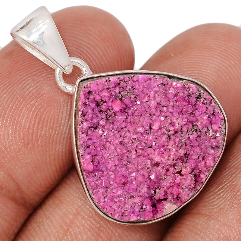 1.2" Cobalt Druzy Pendants - CBDP534
