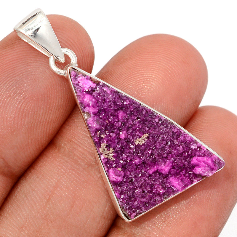 1.6" Cobalt Druzy Pendants - CBDP536