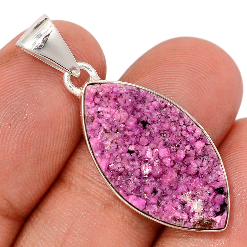 1.5" Cobalt Druzy Pendants - CBDP539