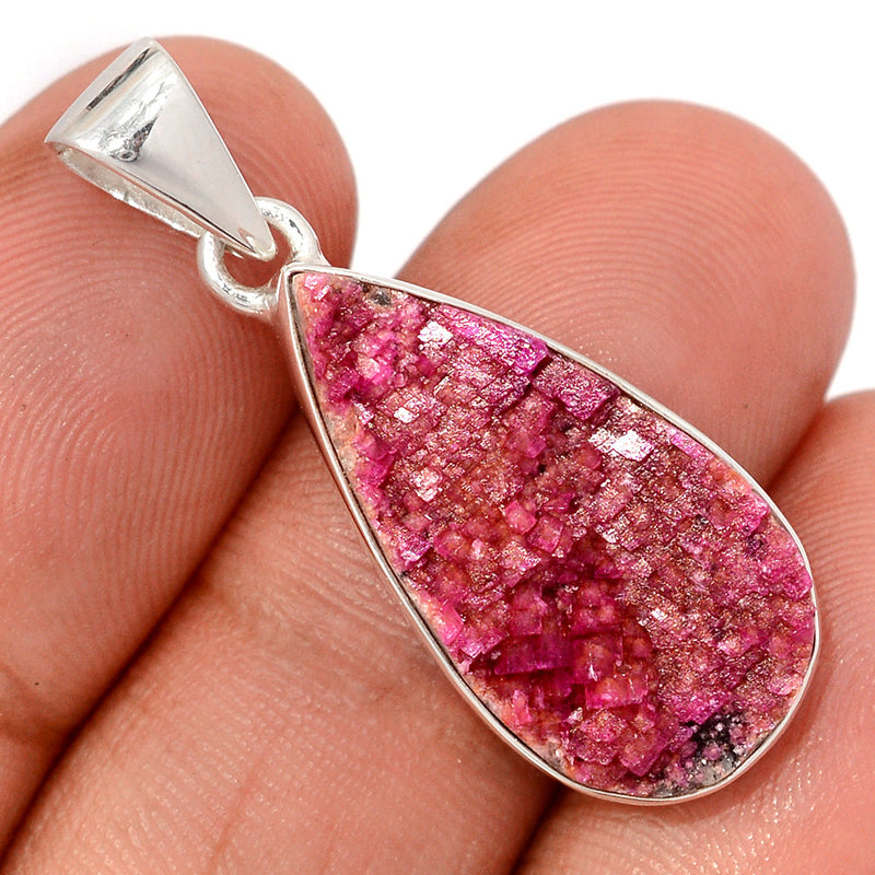 1.3" Cobalt Druzy Pendants - CBDP542
