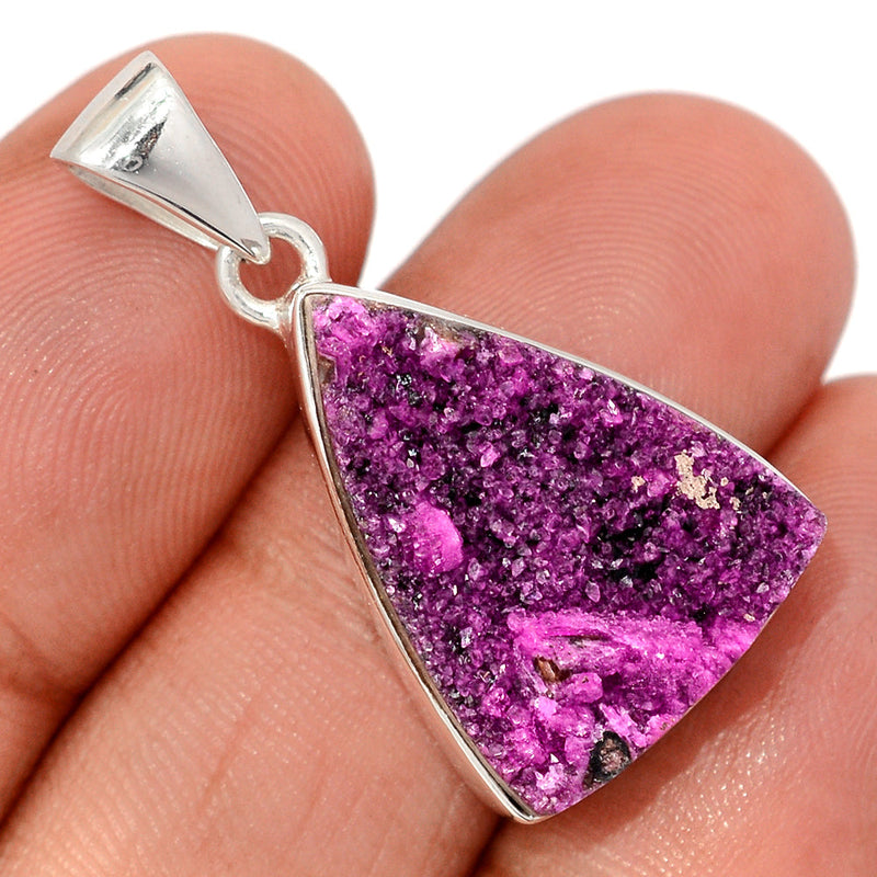 1.3" Cobalt Druzy Pendants - CBDP544