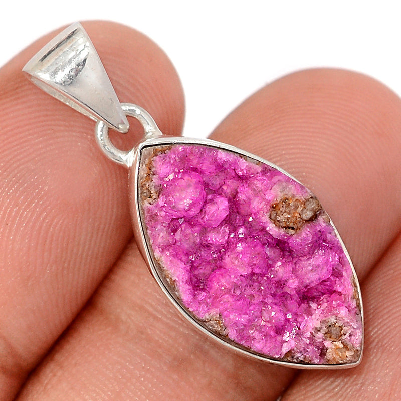 1.3" Cobalt Druzy Pendants - CBDP555