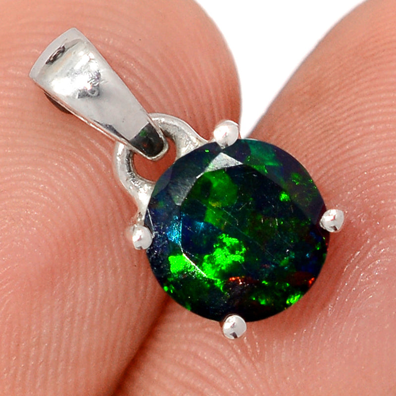 0.6" Claw - Chalama Black Opal Faceted Pendants - CBFP221