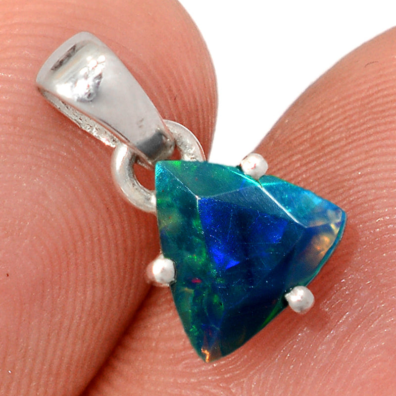 0.6" Claw - Chalama Black Opal Faceted Pendants - CBFP230