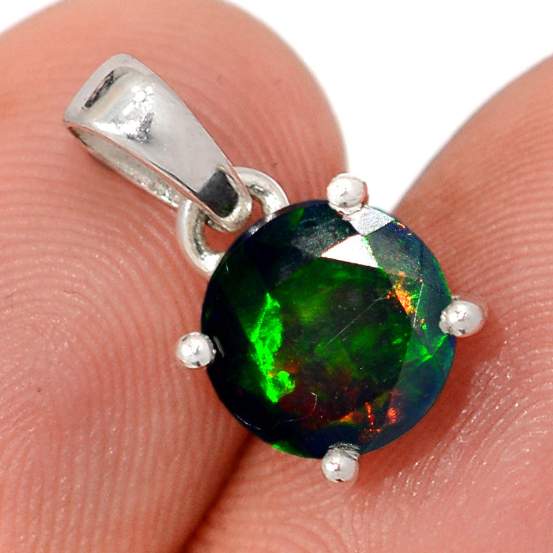 0.6" Claw - Chalama Black Opal Faceted Pendants - CBFP231