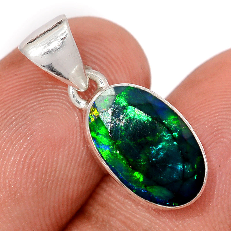 1" Chalama Black Opal Faceted Pendants - CBFP307