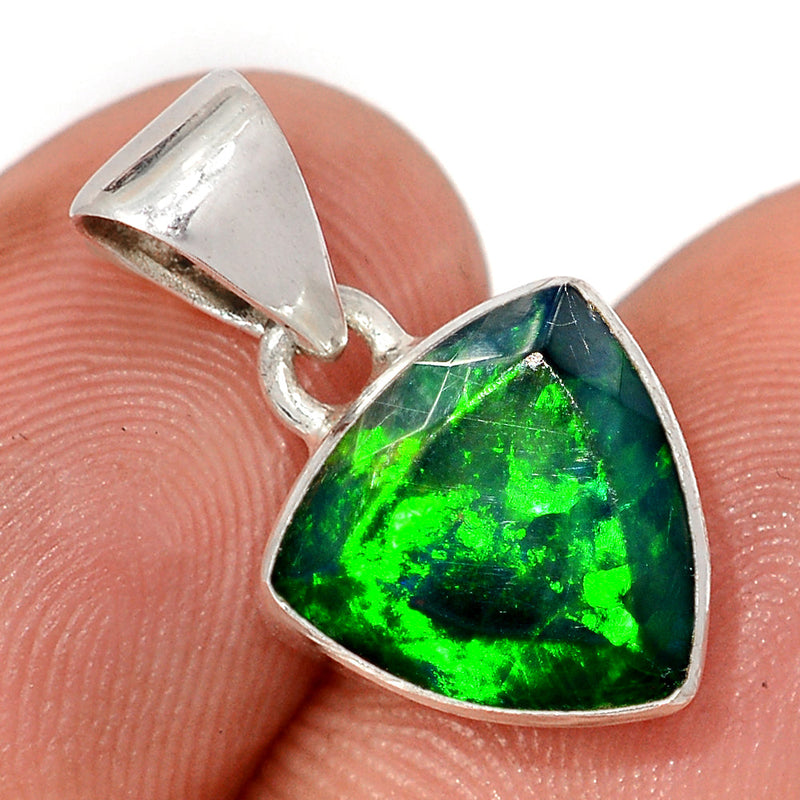 0.8" Chalama Black Opal Faceted Pendants - CBFP310