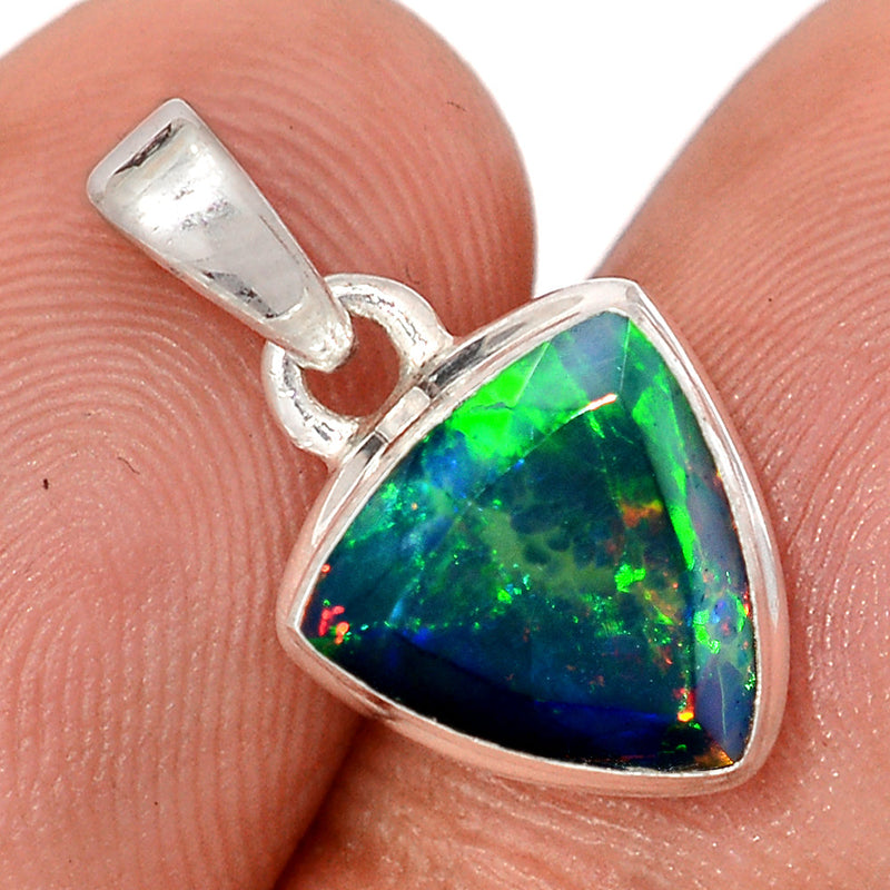 0.7" Chalama Black Opal Faceted Pendants - CBFP344