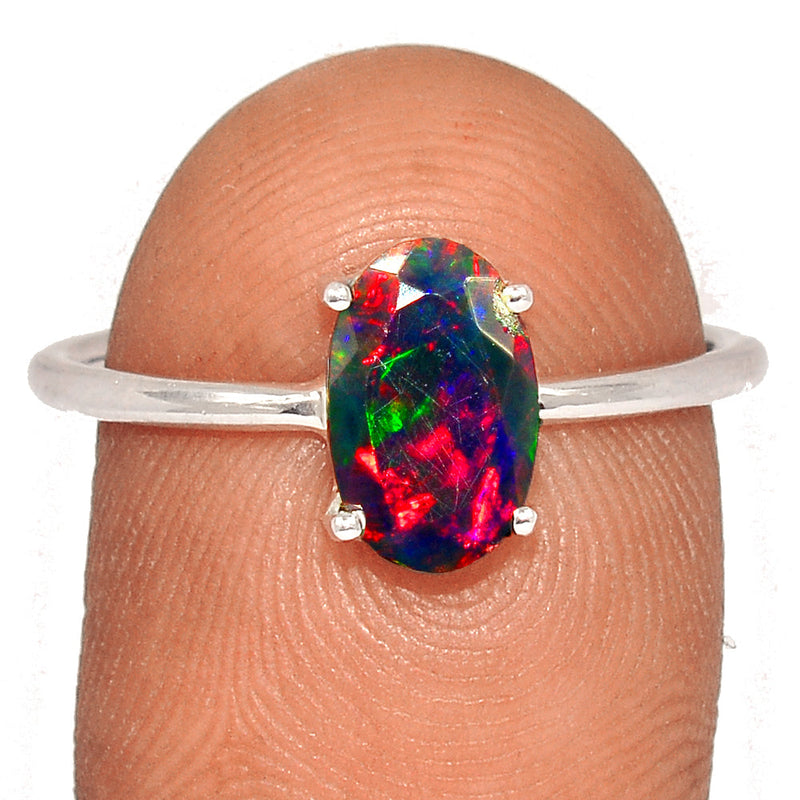 Claw - Chalama Black Opal Faceted Ring - CBFR162